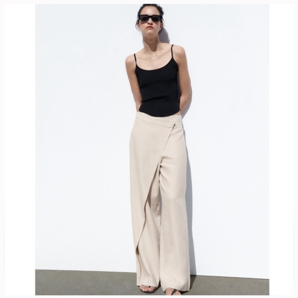 Zara Linen Pareo Pants
